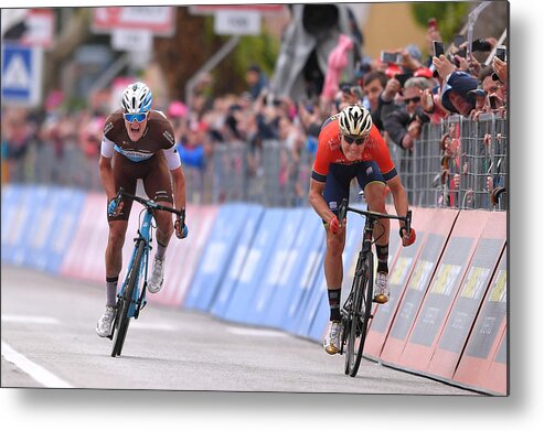 Sprint Metal Print featuring the photograph Cycling: 101st Tour of Italy 2018 / Stage 10 #1 by Tim de Waele