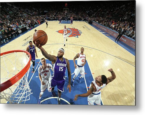 Demarcus Cousins Metal Print featuring the photograph Demarcus Cousins #1 by Nathaniel S. Butler
