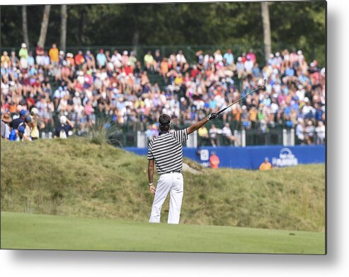 Sports Ball Metal Print featuring the photograph Deutsche Bank Championship - Round Two #1 by Ryan Young