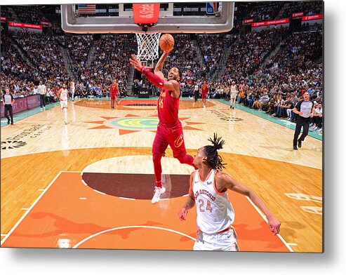Nba Pro Basketball Metal Print featuring the photograph Donovan Mitchell #1 by Barry Gossage