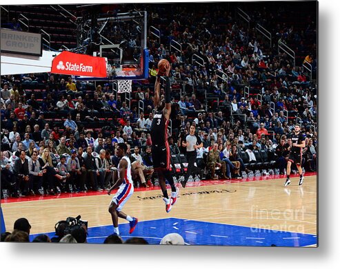 Dwyane Wade Metal Print featuring the photograph Dwyane Wade #1 by Chris Schwegler