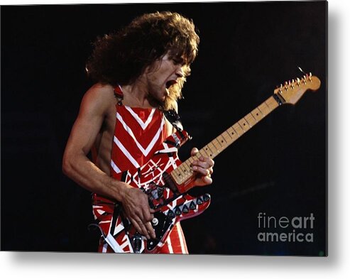 Action Photo Of Eddie Van Halen Metal Print featuring the photograph Eddie Van Halen #1 by Action