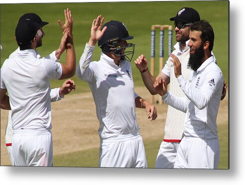 Celebration Metal Print featuring the photograph England v Pakistan: 3rd Investec Test - Day Five #1 by Mitchell Gunn