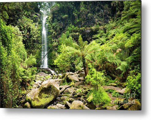 Erskine Falls Metal Print featuring the photograph Erskine Falls Waterfall #1 by THP Creative