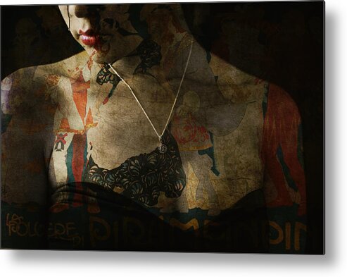 Woman Metal Print featuring the digital art Every Picture Tells A Story #1 by Paul Lovering