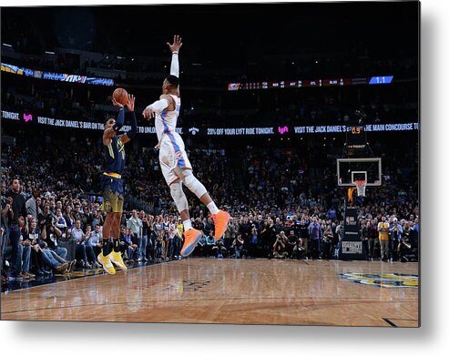 Nba Pro Basketball Metal Print featuring the photograph Gary Harris by Bart Young