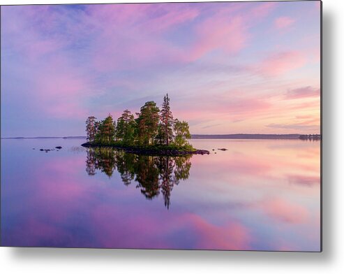 Landscape Metal Print featuring the photograph Island in the sky #1 by Alexey Kharitonov