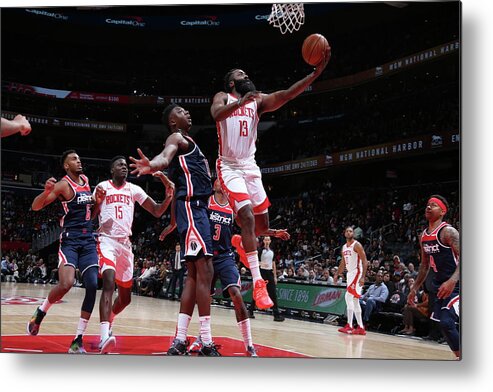 Nba Pro Basketball Metal Print featuring the photograph James Harden by Stephen Gosling