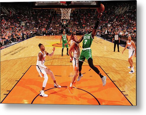 Nba Pro Basketball Metal Print featuring the photograph Jaylen Brown by Barry Gossage