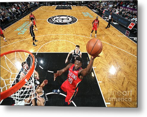 Julius Randle Metal Print featuring the photograph Julius Randle by Nathaniel S. Butler