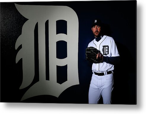 Media Day Metal Print featuring the photograph Justin Verlander by Kevin C. Cox