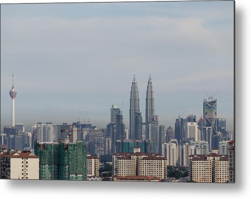 Downtown District Metal Print featuring the photograph Kuala Lumpur skyline #1 by Shaifulzamri