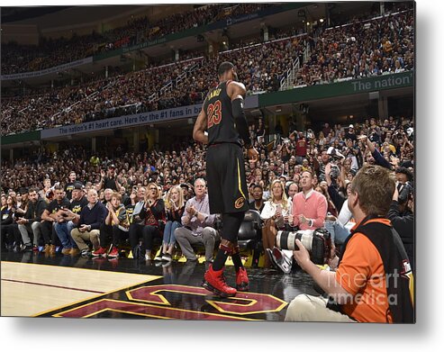 Lebron James Metal Print featuring the photograph Lebron James #1 by Jeff Haynes