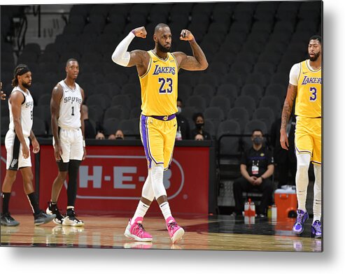 Nba Pro Basketball Metal Print featuring the photograph Lebron James by Logan Riely