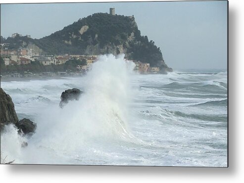 Libeccio Metal Print featuring the photograph Varigotti. Dicembre 2011 #3 by Marco Cattaruzzi