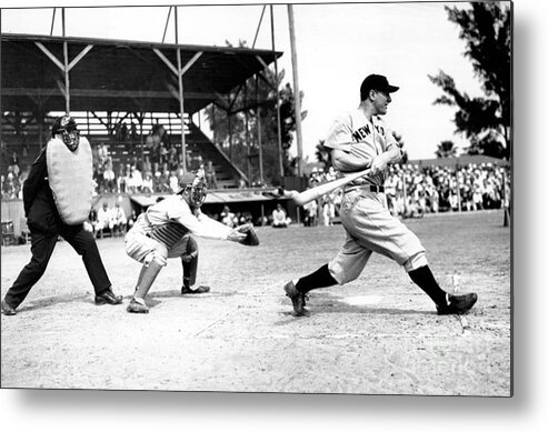 Lou Metal Print featuring the photograph Lou Gehrig by Action