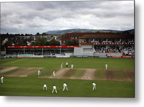England Metal Print featuring the photograph LV County Championship: Somerset v Glamorgan - Division Two #1 by Matt Cardy