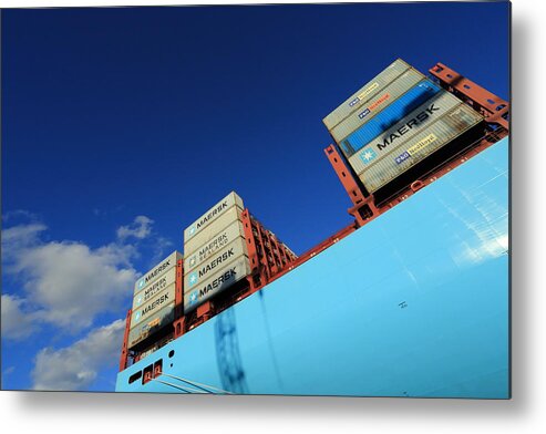 Copenhagen Metal Print featuring the photograph Maersk Line Triple-E Container ship Majestic Mærsk #1 by Pejft