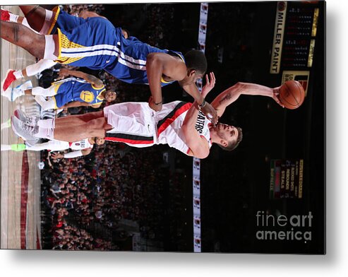 Meyers Leonard Metal Print featuring the photograph Meyers Leonard #1 by Sam Forencich