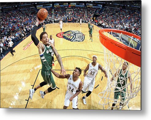 Smoothie King Center Metal Print featuring the photograph Michael Beasley by Layne Murdoch