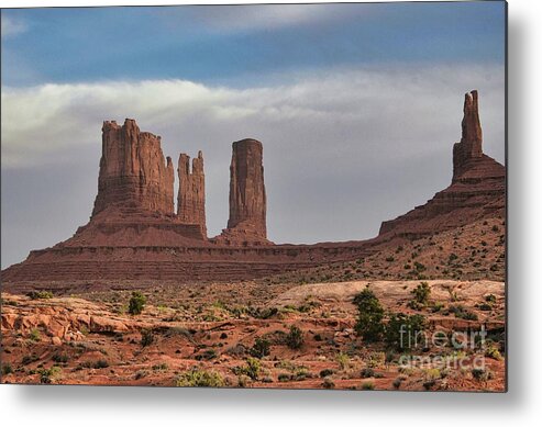 Monument Valley Metal Print featuring the photograph Monument Valley #1 by Andrea Anderegg