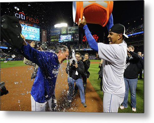 Salvador Perez Diaz Metal Print featuring the photograph Ned Yost #1 by Al Bello