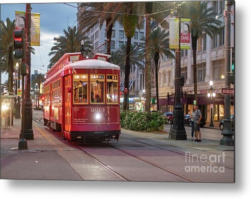 Streetcar Metal Print featuring the photograph New Orleans Streetcar #1 by Jim West