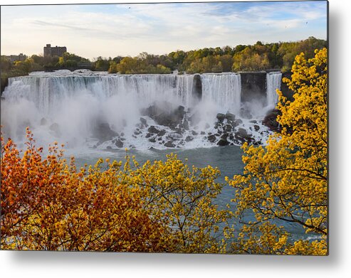 Panoramic Metal Print featuring the photograph Niagara Falls #1 by Max shen