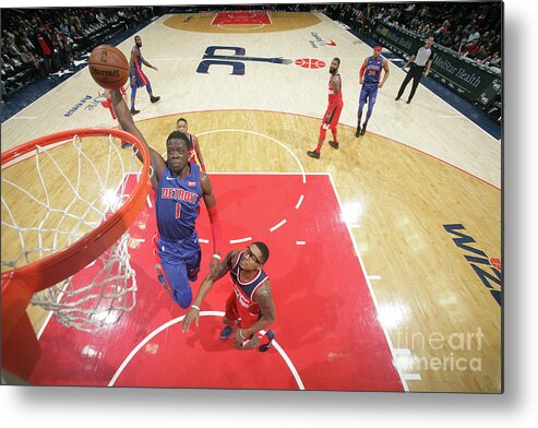 Nba Pro Basketball Metal Print featuring the photograph Reggie Jackson by Ned Dishman