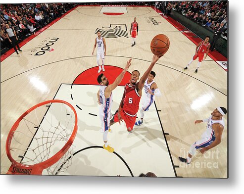 Nba Pro Basketball Metal Print featuring the photograph Rodney Hood by Cameron Browne