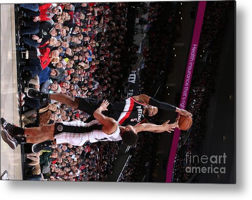 Rodney Hood Metal Print featuring the photograph Rodney Hood by Sam Forencich