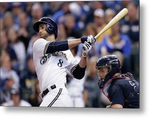 Wisconsin Metal Print featuring the photograph Ryan Braun #1 by Mike Mcginnis