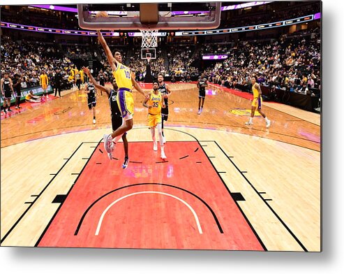Nba Pro Basketball Metal Print featuring the photograph Sacramento Kings v Los Angeles Lakers #1 by Adam Pantozzi