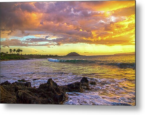 Maui Metal Print featuring the digital art Secret Sunset #1 by Chris Spencer