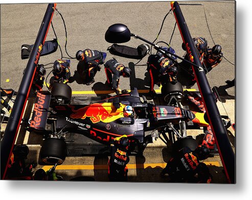 Red Bull Metal Print featuring the photograph Spanish F1 Grand Prix #1 by Will Taylor-Medhurst