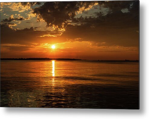 Landscape Metal Print featuring the photograph Sunrise over the York by Lara Morrison