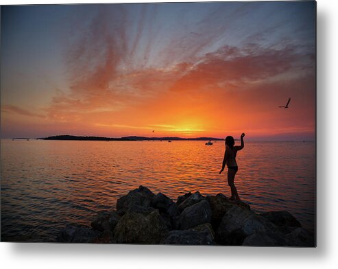 Sunset Metal Print featuring the photograph Sunset over the Brijuni Islands #1 by Ian Middleton