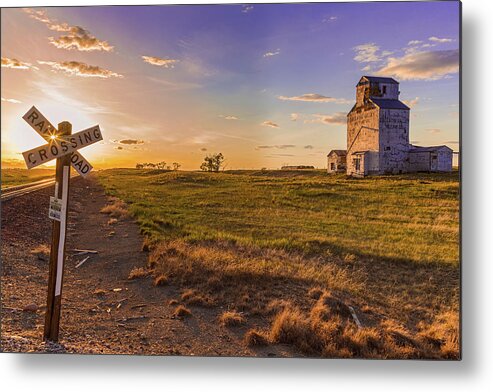 Choteau Metal Print featuring the photograph The Crossing by Jack Bell
