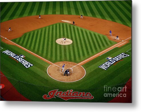 Game Two Metal Print featuring the photograph Trevor Bauer by Jamie Squire