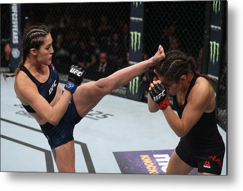 Event Metal Print featuring the photograph UFC Fight Night: Grasso v Suarez #1 by Buda Mendes
