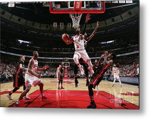 Nba Pro Basketball Metal Print featuring the photograph Dwyane Wade by Nathaniel S. Butler