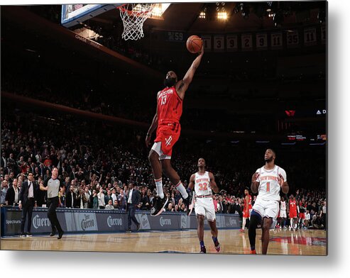 James Harden Metal Print featuring the photograph James Harden #10 by Nathaniel S. Butler