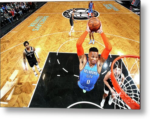 Russell Westbrook Metal Print featuring the photograph Russell Westbrook #10 by Nathaniel S. Butler