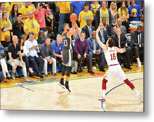 Stephen Curry Metal Print featuring the photograph Stephen Curry #10 by Jesse D. Garrabrant
