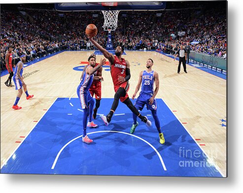 Dwyane Wade Metal Print featuring the photograph Dwyane Wade #11 by Jesse D. Garrabrant