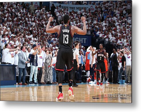 Playoffs Metal Print featuring the photograph James Harden by Nathaniel S. Butler