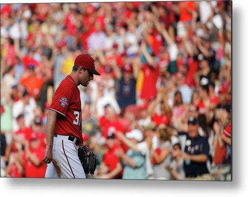 People Metal Print featuring the photograph Max Scherzer #11 by Rob Carr