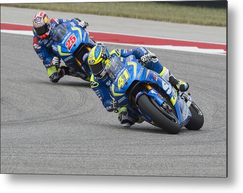 People Metal Print featuring the photograph MotoGp Red Bull U.S. Grand Prix of The Americas - Race #11 by Getty Images
