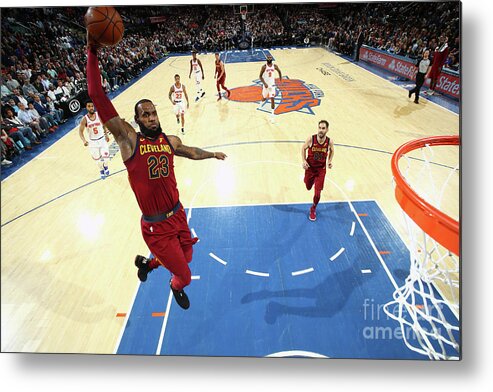 Lebron James Metal Print featuring the photograph Lebron James #110 by Nathaniel S. Butler