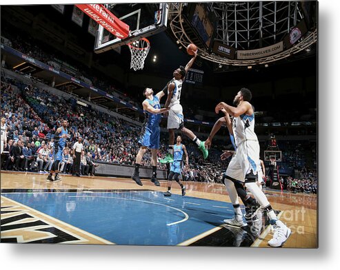 Andrew Wiggins Metal Print featuring the photograph Andrew Wiggins by David Sherman